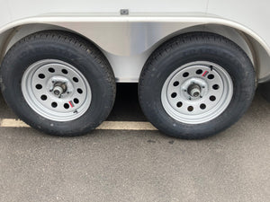 Durabull 7x14 Elite Series Enclosed Trailer White Aluminum