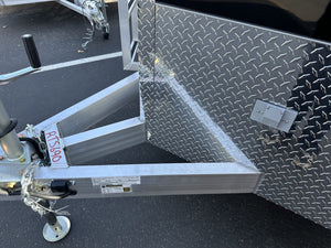 Aluminum Durabull Enclosed Contractor 7'x14'+2'V Barn Doors with stow away ramps Ron's Toy Shop, Inc.
