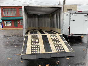 101"X12' Multi-Sport Durabull Snowmobile Trailer BLACK with Ski Glides and Track Mats DuraBull Trailers