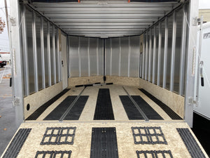 101"X12' Multi-Sport Durabull Snowmobile Trailer BLACK with Ski Glides and Track Mats DuraBull Trailers