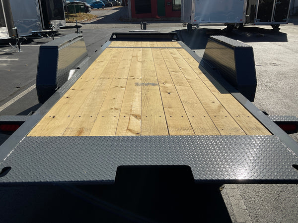 Gravity Equipment Tilt Trailer 81.5"x20' Moritz Charcoal  14,000 GVWR Moritz International