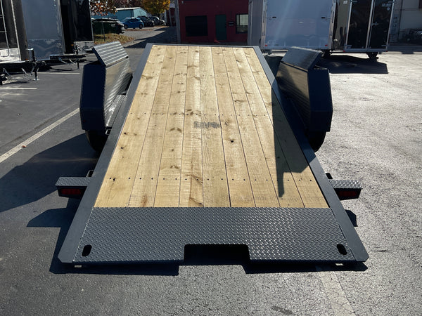 Gravity Equipment Tilt Trailer 81.5"x20' Moritz Charcoal  14,000 GVWR Moritz International