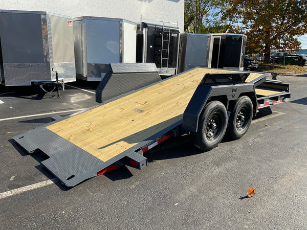 Gravity Equipment Tilt Trailer 81.5"x20' Moritz Charcoal  14,000 GVWR Moritz International