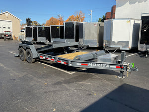 Gravity Equipment Tilt Trailer 81.5"x20' Moritz Charcoal  14,000 GVWR Moritz International