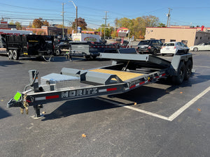 Gravity Equipment Tilt Trailer 81.5"x20' Moritz Charcoal  14,000 GVWR Moritz International