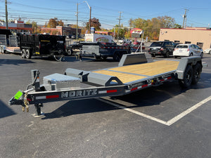 Gravity Equipment Tilt Trailer 81.5"x20' Moritz Charcoal  14,000 GVWR Moritz International