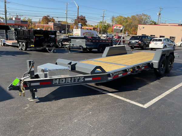 Gravity Equipment Tilt Trailer 81.5"x20' Moritz Charcoal  14,000 GVWR Moritz International