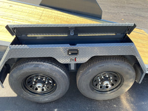 Gravity Equipment Tilt Trailer 81.5"x20' Moritz Charcoal  14,000 GVWR Moritz International