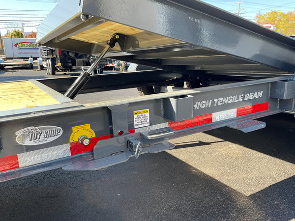 Gravity Equipment Tilt Trailer 81.5"x20' Moritz Charcoal  14,000 GVWR Moritz International