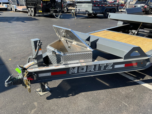 Gravity Equipment Tilt Trailer 81.5"x20' Moritz Charcoal  14,000 GVWR Moritz International