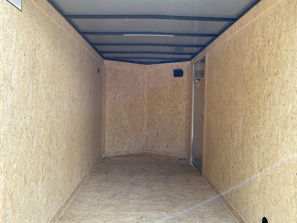 Enclosed Cargo Trailer 6'x12'+2'V SILVER RAMP Covered Wagon