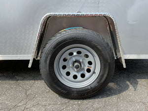 Enclosed Cargo Trailer 6'x12'+2'V SILVER RAMP Covered Wagon Covered Wagon Trailers