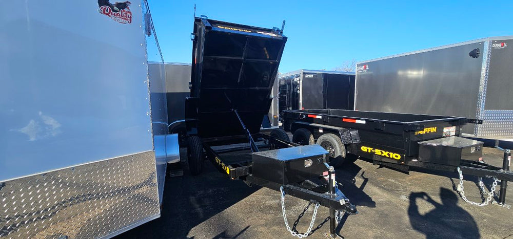 Griffin Dump Trailer 5'x8' BLACK 5K GVWR Griffin Trailers