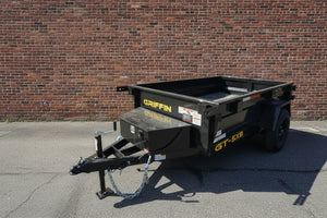 Griffin Dump Trailer 5'x8' BLACK 5K GVWR Griffin Trailers