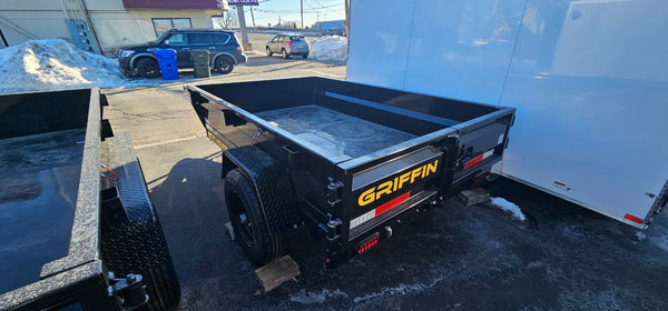 Griffin Dump Trailer 5'x8' BLACK 5K GVWR Griffin Trailers