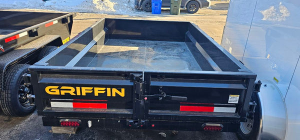 Griffin Dump Trailer 5'x8' BLACK 5K GVWR Griffin Trailers