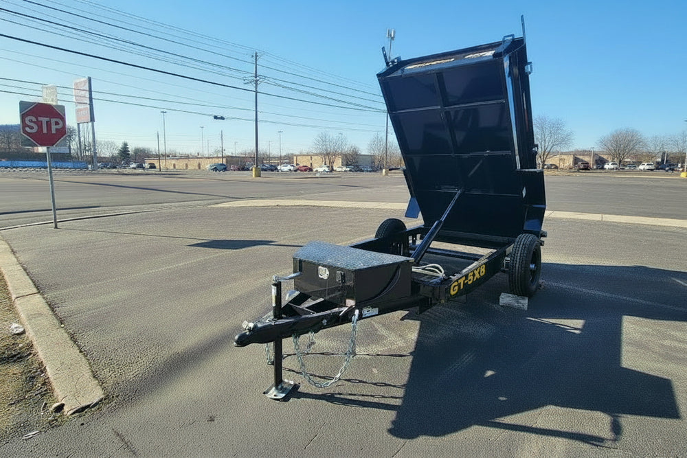 Griffin Dump Trailer 5'x8' BLACK 5K GVWR Griffin Trailers