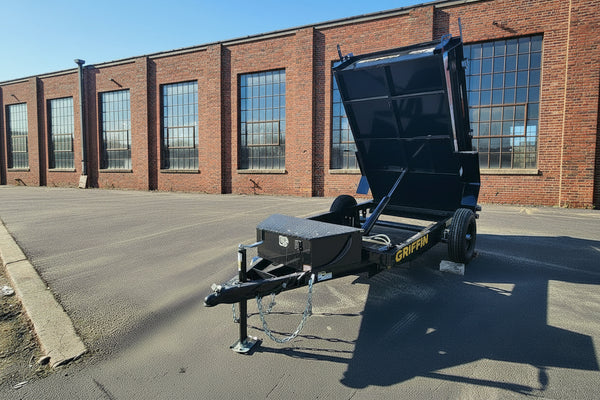 Griffin Dump Trailer 5'x8' BLACK 5K GVWR Griffin Trailers