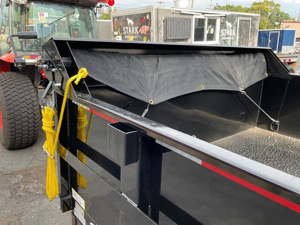 Griffin Dump Trailer 83"x14' Black 14K GVWR with Ramps