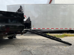Griffin Dump Trailer 83"x14' Black 14K GVWR with Ramps