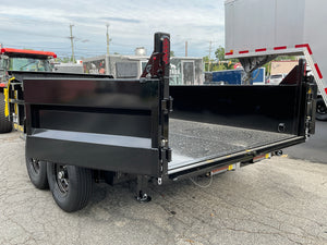 Griffin Dump Trailer 83"x14' Black 14K GVWR with Ramps