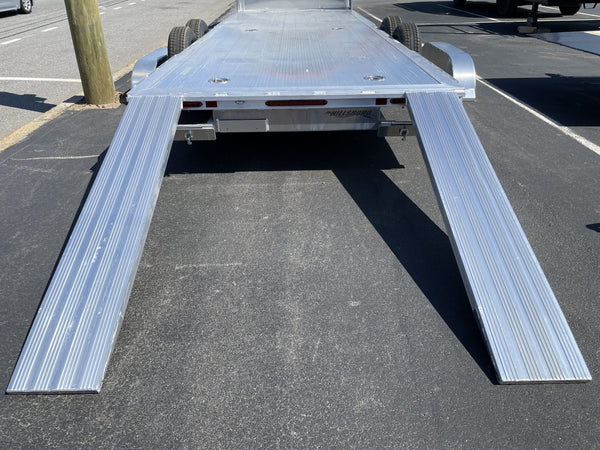 Hillsboro AOCT5.2K-22 2R F/G Open Aluminum Car Hauler 22' 9990 Gvwr Ron's Toy Shop, Inc.