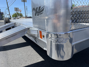 Hillsboro AOCT5.2K-22 2R F/G Open Aluminum Car Hauler 22' 9990 Gvwr Ron's Toy Shop, Inc.