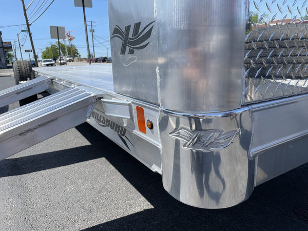 Hillsboro AOCT5.2K-22 2R F/G Open Aluminum Car Hauler 22' 9990 Gvwr Ron's Toy Shop, Inc.
