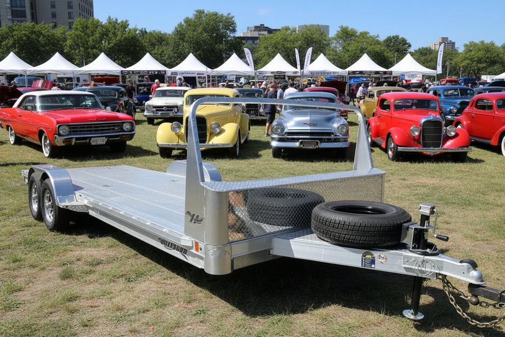 Hillsboro AOCT5.2K-22 2R F/G Open Aluminum Car Hauler 22' 9990 Gvwr Ron's Toy Shop, Inc.