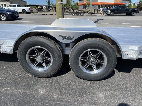 Hillsboro AOCT5.2K-22 2R F/G Open Aluminum Car Hauler 22' 9990 Gvwr Ron's Toy Shop, Inc.