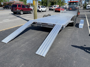Hillsboro AOCT5.2K-22 2R F/G Open Aluminum Car Hauler 22' 9990 Gvwr Ron's Toy Shop, Inc.
