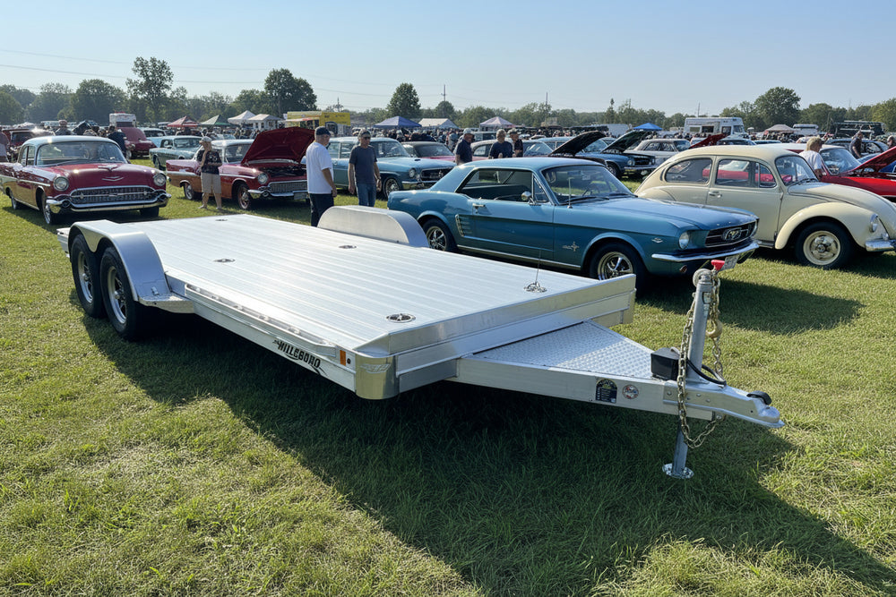 Hillsboro AOCT18 2R F/G Open Aluminum Car Hauler 18' 7000 Gvwr Ron's Toy Shop, Inc.