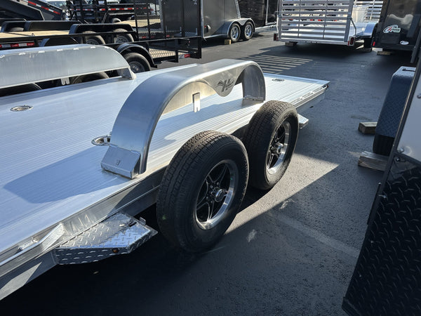 Hillsboro AOCT18 2R F/G Open Aluminum Car Hauler 18' 7000 Gvwr Ron's Toy Shop, Inc.