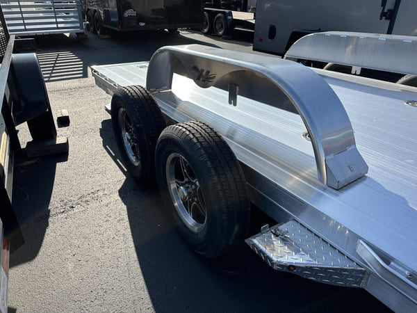 Hillsboro AOCT18 2R F/G Open Aluminum Car Hauler 18' 7000 Gvwr Ron's Toy Shop, Inc.