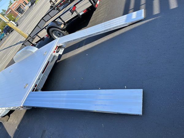 Hillsboro AOCT18 2R F/G Open Aluminum Car Hauler 18' 7000 Gvwr Ron's Toy Shop, Inc.