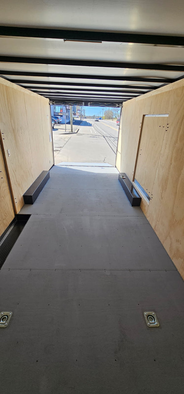 Enclosed Car Hauler Trailer 8.5'x20' Silver Car Mate Avalanche 9990 GVWR Car Mate Trailers