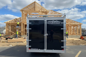 Xpress Enclosed 8.5X16 Black Ramp Door 7000# GVWR Ultimate Contractor Package Xpress Trailers