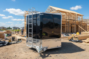 Xpress Enclosed 8.5X16 Black Ramp Door 7000# GVWR Ultimate Contractor Package Xpress Trailers