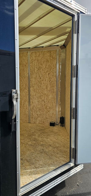Xpress Enclosed 8.5X16 Black Ramp Door 7000# GVWR Ultimate Contractor Package Xpress Trailers