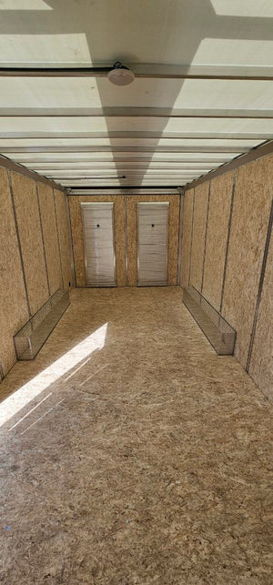 Xpress Enclosed 8.5X16 Black Ramp Door 7000# GVWR Ultimate Contractor Package Xpress Trailers