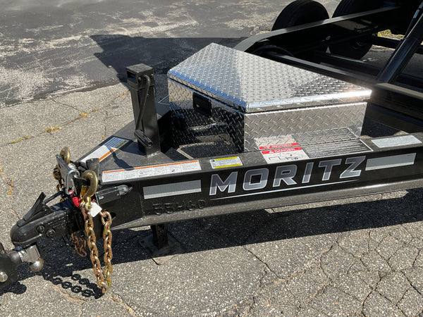 Moritz International DLBH610-10 10,000 GVWR Commercial Duty Dump Trailer, 10,000 GVWR Dump Trailer, Aluminum Ramps, 24" Sides, Torsion Axles, 8" I-Beam Frame, 4-Bolt Coupler, Stake Pockets, 2-Year Warranty