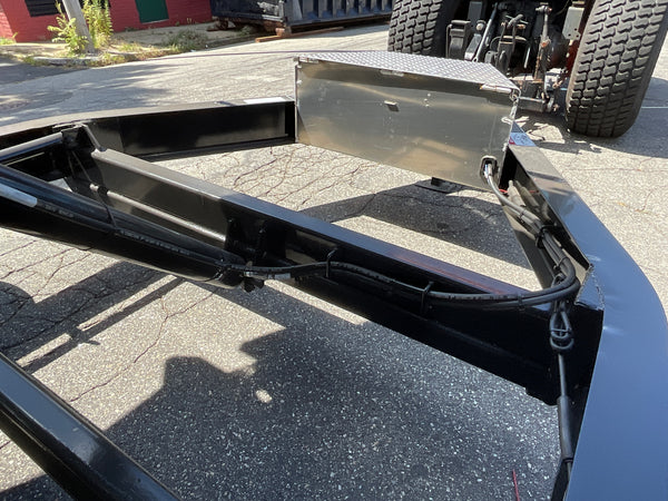 Moritz International DLBH610-10 10,000 GVWR Commercial Duty Dump Trailer, 10,000 GVWR Dump Trailer, Aluminum Ramps, 24" Sides, Torsion Axles, 8" I-Beam Frame, 4-Bolt Coupler, Stake Pockets, 2-Year Warranty