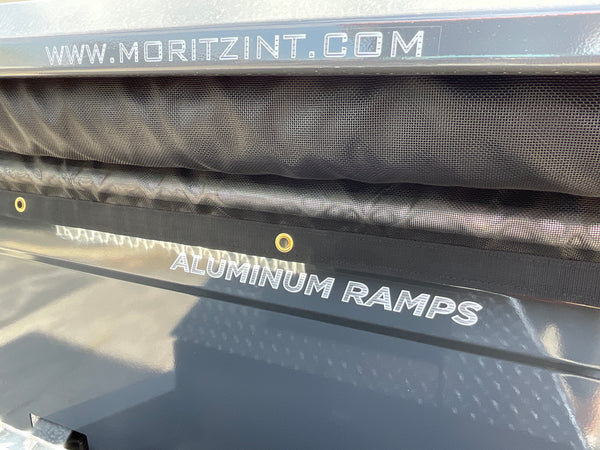 Moritz International Scissor Hoist Dump Trailer 81.5"x14' Charcoal, 14k GVWR, Cold Rolled 8" I-Beam, Torsion Axles, Aluminum Ramps, 24" Sides, Stake Pockets, Solar Charger, Hydraulic Jack, Tarp Kit, Forged 4-Bolt Coupler, 2 Year Warranty