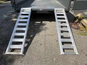 Moritz International Scissor Hoist Dump Trailer 81.5"x14' Charcoal, 14k GVWR, Cold Rolled 8" I-Beam, Torsion Axles, Aluminum Ramps, 24" Sides, Stake Pockets, Solar Charger, Hydraulic Jack, Tarp Kit, Forged 4-Bolt Coupler, 2 Year Warranty