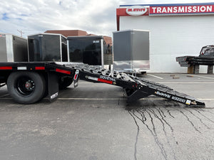 Moritz International FDPH DT 20+5 Heavy-Duty Deckover Trailer – 25,900 lb GVWR, Pintle Ring, Dual Speed Tongue Jacks, Under Body Tool Box, 2 Year Warranty