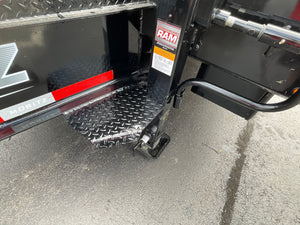 Moritz International FDPH DT 20+5 Heavy-Duty Deckover Trailer – 25,900 lb GVWR, Pintle Ring, Dual Speed Tongue Jacks, Under Body Tool Box, 2 Year Warranty