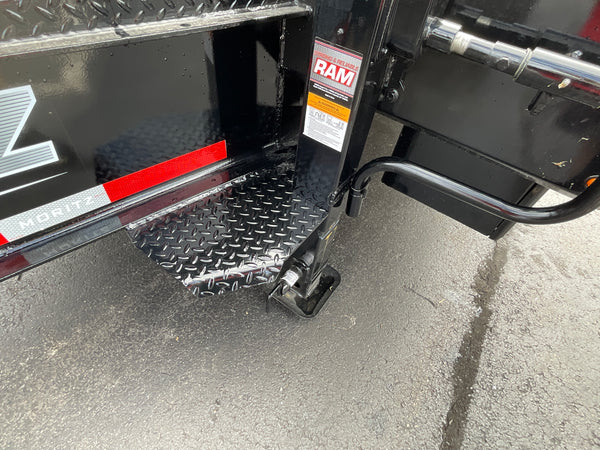 Moritz International FDPH DT 20+5 Heavy-Duty Deckover Trailer – 25,900 lb GVWR, Pintle Ring, Dual Speed Tongue Jacks, Under Body Tool Box, 2 Year Warranty