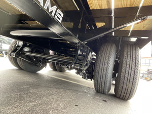 Moritz International FDPH DT 20+5 Heavy-Duty Deckover Trailer – 25,900 lb GVWR, Pintle Ring, Dual Speed Tongue Jacks, Under Body Tool Box, 2 Year Warranty