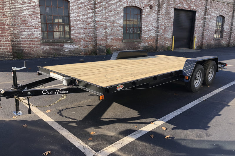 Open Car Hauler Trailer 7'x18' Quality Trailer 10k GVWR Quality Trailers