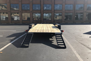 Open Car Hauler Trailer 7'x18' Quality Trailer 10k GVWR Quality Trailers